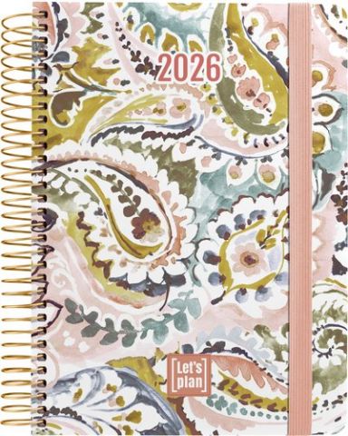 AGENDA ANUAL (2026) GRAFOPLAS DESIGN ESPIRAL tapa