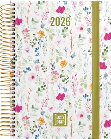 AGENDA ANUAL (2026) GRAFOPLAS DESIGN ESPIRAL tapa