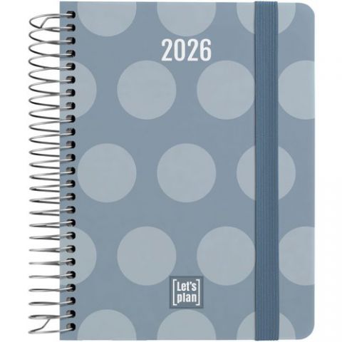 AGENDA ANUAL (2026) GRAFOPLAS DESIGN ESPIRAL tapa