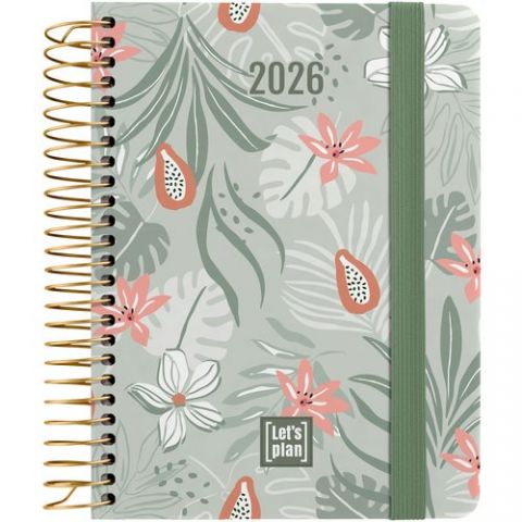 AGENDA ANUAL (2026) GRAFOPLAS DESIGN ESPIRAL tapa