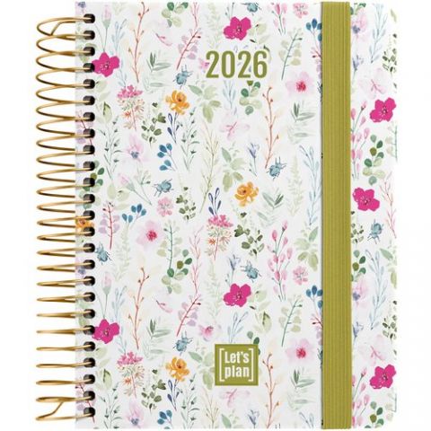 AGENDA ANUAL (2026) GRAFOPLAS DESIGN ESPIRAL tapa