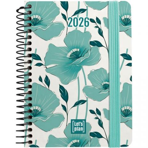AGENDA ANUAL (2026) GRAFOPLAS DESIGN ESPIRAL tapa