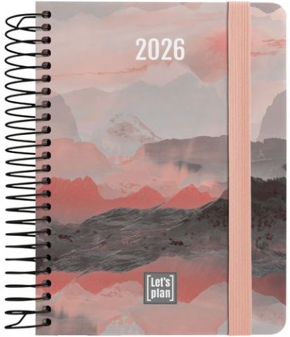 AGENDA ANUAL (2026) GRAFOPLAS DESIGN ESPIRAL tapa