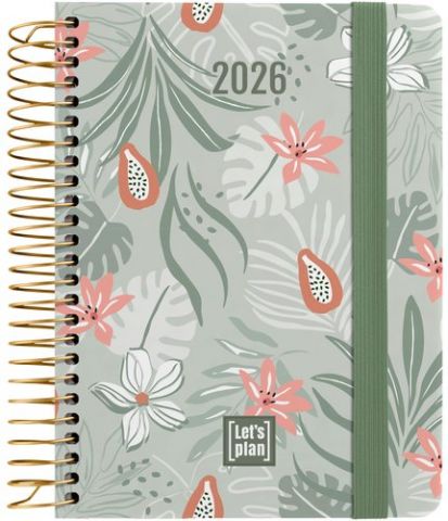 AGENDA ANUAL (2026) GRAFOPLAS DESIGN ESPIRAL tapa