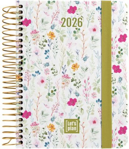 AGENDA ANUAL (2026) GRAFOPLAS DESIGN ESPIRAL tapa