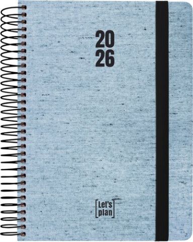 AGENDA ANUAL (2026) GRAFOPLAS ECOJEANS ESPIRAL tap