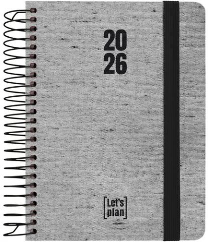 AGENDA ANUAL (2026) GRAFOPLAS ECOJEANS ESPIRAL tap