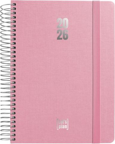 AGENDA ANUAL (2026) GRAFOPLAS FANCY ESPIRAL tapa E