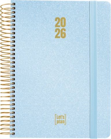 AGENDA ANUAL (2026) GRAFOPLAS METALLIC ESPIRAL tap