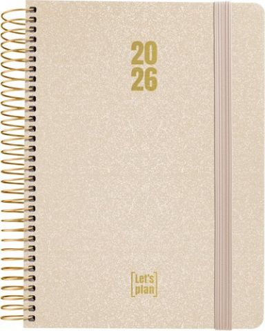 AGENDA ANUAL (2026) GRAFOPLAS METALLIC ESPIRAL tap