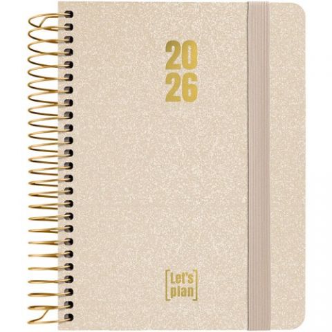 AGENDA ANUAL (2026) GRAFOPLAS METALLIC ESPIRAL tap