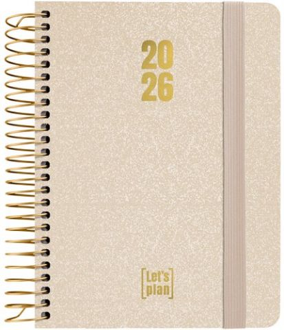 AGENDA ANUAL (2026) GRAFOPLAS METALLIC ESPIRAL tap