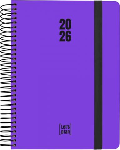 AGENDA ANUAL (2026) GRAFOPLAS NEON ESPIRAL tapa EX