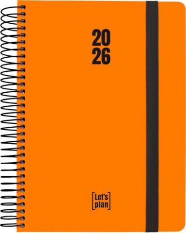 AGENDA ANUAL (2026) GRAFOPLAS NEON ESPIRAL tapa EX