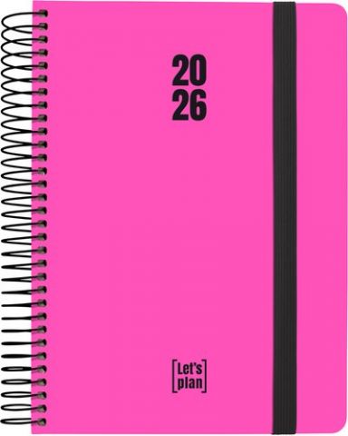 AGENDA ANUAL (2026) GRAFOPLAS NEON ESPIRAL tapa EX