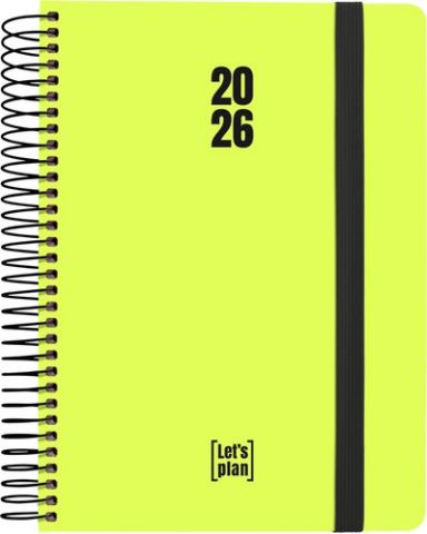 AGENDA ANUAL (2026) GRAFOPLAS NEON ESPIRAL tapa EX