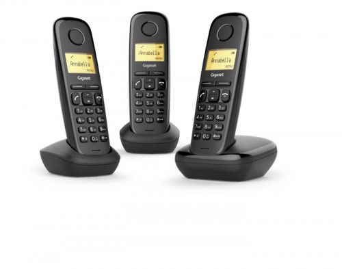 Gigaset A170 Trio Teléfono DECT/analógico Negro Id