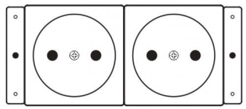 Kramer Electronics TS-2DE toma de corriente