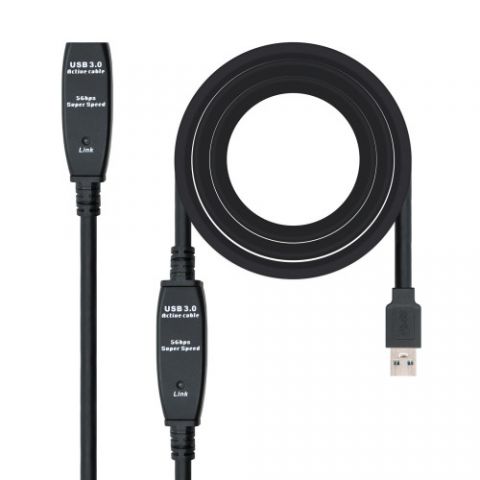 Nanocable Cable USB 3.0 prolongador con amplificad