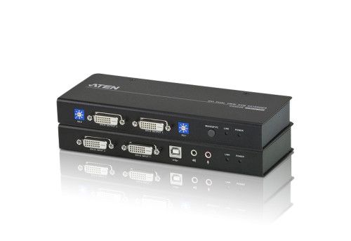ATEN Extensor KVM Cat 5 DVI dual display USB (1024