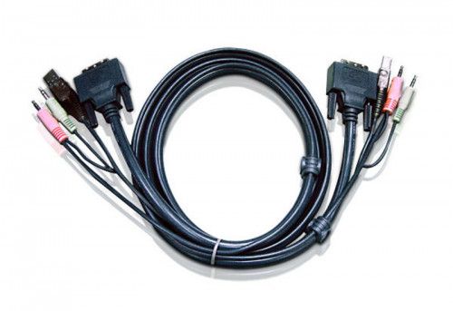 ATEN Cable KVM DVI-D single link USB de 5 m