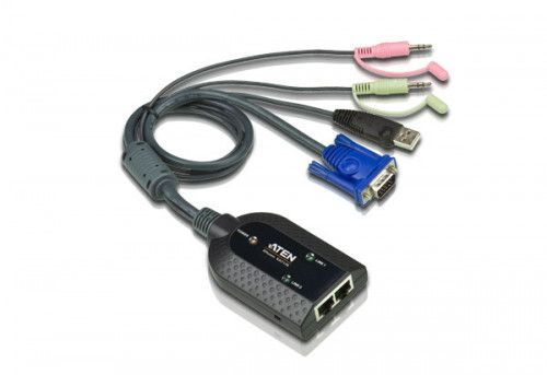 ATEN Adaptador KVM VGA/Audio USB de salida dual co