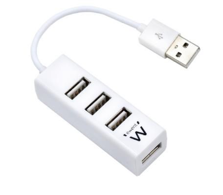 Ewent EW1122 hub de interfaz USB 2.0 Blanco