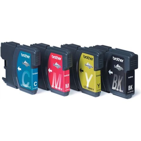 PACK DE CARTUCHOS 4 COLORES (CMYK) BROTHER LC-1100