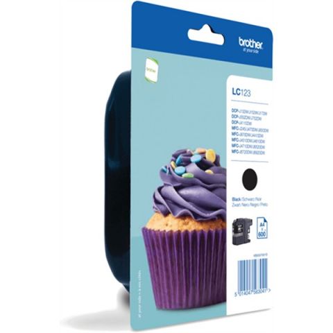 CARTUCHO NEGRO BROTHER LC-123BKBP