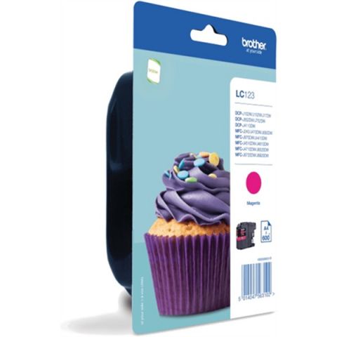 CARTUCHO MAGENTA BROTHER LC-123MBP