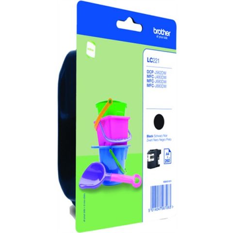 CARTUCHO NEGRO BROTHER LC-221BKBP