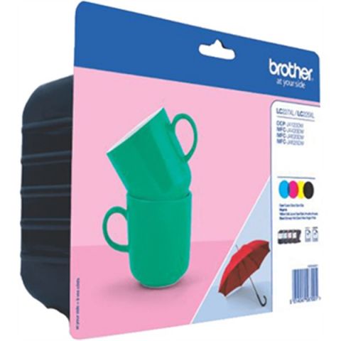 PACK DE CARTUCHOS 4 COLORES (CMYK) BROTHER LC-227X