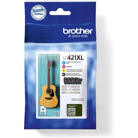 PACK 4 CARTUCHO BROTHER LC-421XLVAL