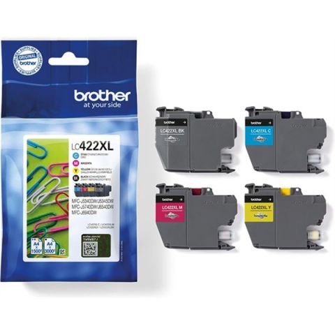PACK 4 CARTUCHO BROTHER LC-422XLVAL