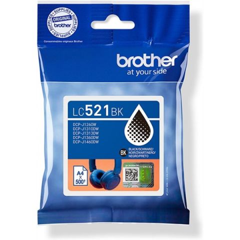 CARTUCHO NEGRO BROTHER LC-521BK