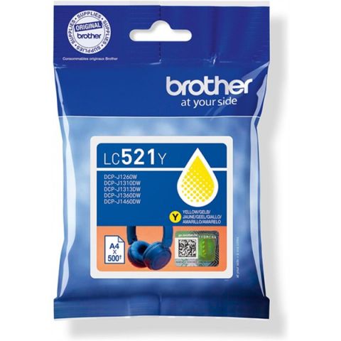 CARTUCHO AMARILLO BROTHER LC-521Y