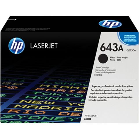 TÓNER NEGRO HP 643A