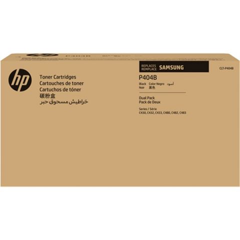 TÓNER NEGRO HP CLT-P404B (PACK X 2 SU110A)